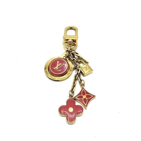Louis Vuitton Gold/Pink Bijoux Bag Charm - Picture 1 of 4